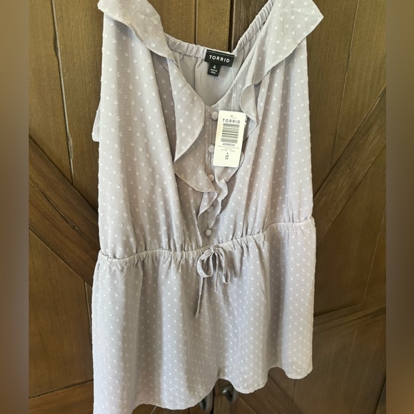 NEW✨TORRID Chiffon Tie Waist Tank - Picture 8 of 11